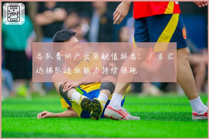 各队青训产出贡献值排名：广东宏远梯队造血能力持续领跑
